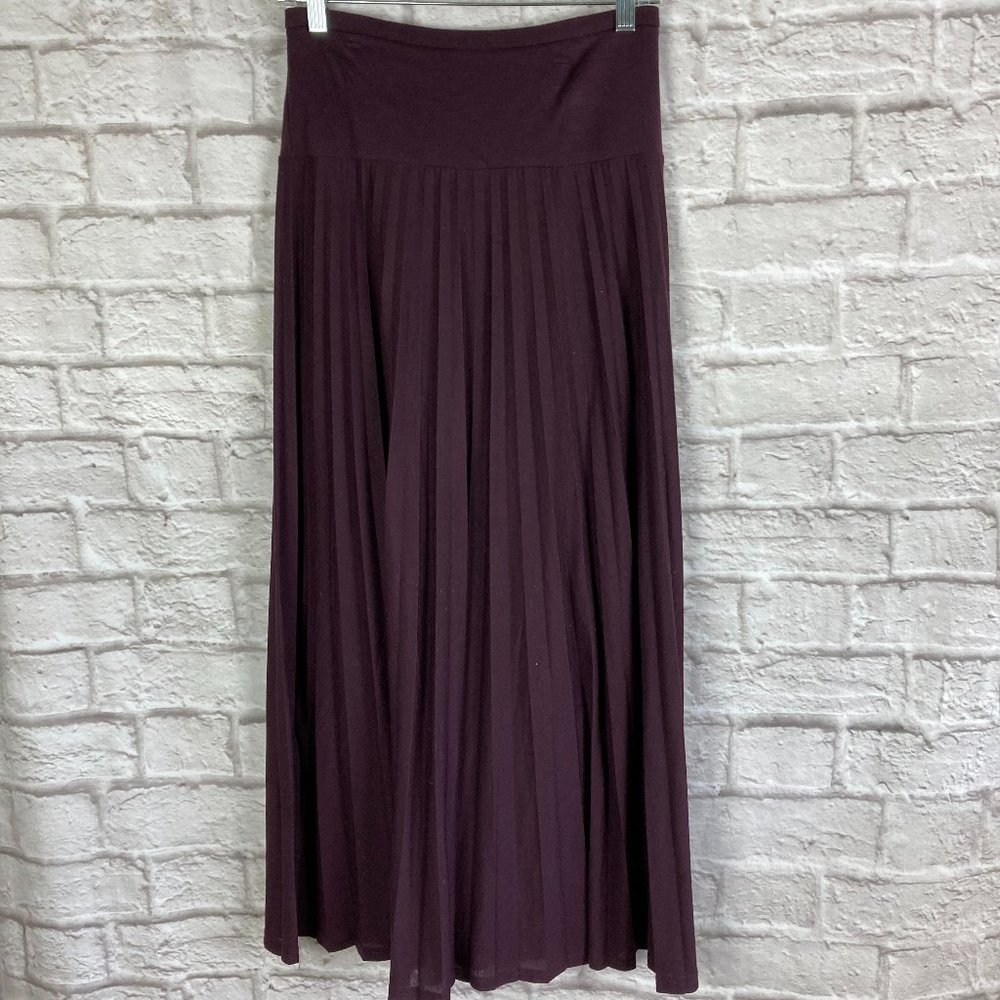TopShop Long Purple Pleated Skirt Size 4
